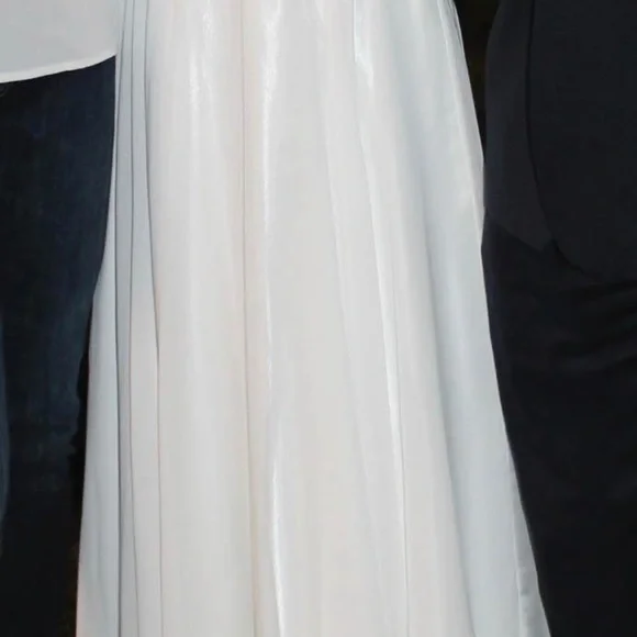 Sherri Hill White and Silver Prom Dress - Picture 4 of 4